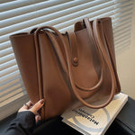 Faux Leather Tote Bag