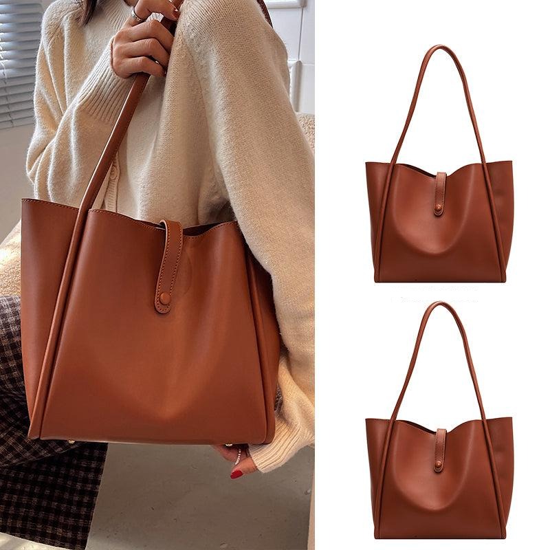 Faux Leather Tote Bag