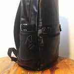 Faux Leather Travel Backpack
