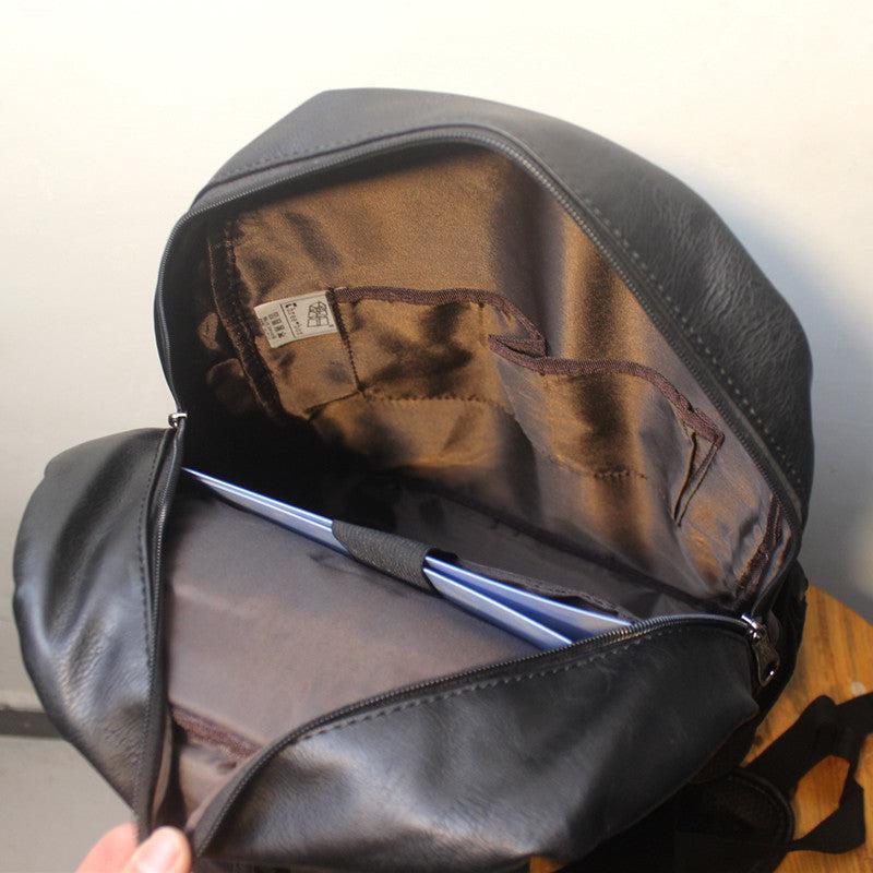 Faux Leather Travel Backpack