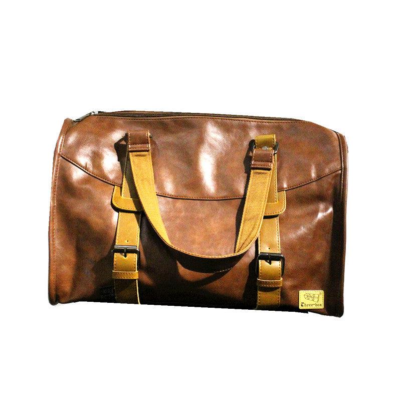 Faux Leather Travel Bag