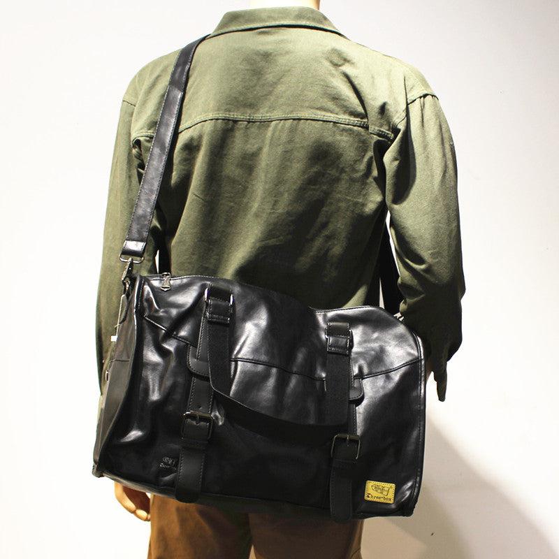 Faux Leather Travel Bag