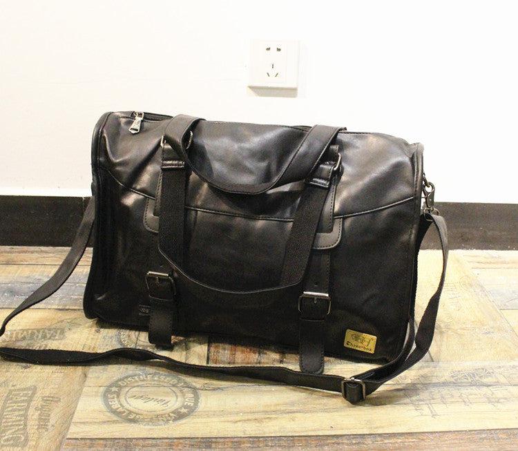 Faux Leather Travel Bag