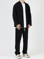 Faux Suede Drape Casual Pants