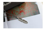 Feather Shape Pendant Necklace