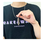 Feather Shape Pendant Necklace