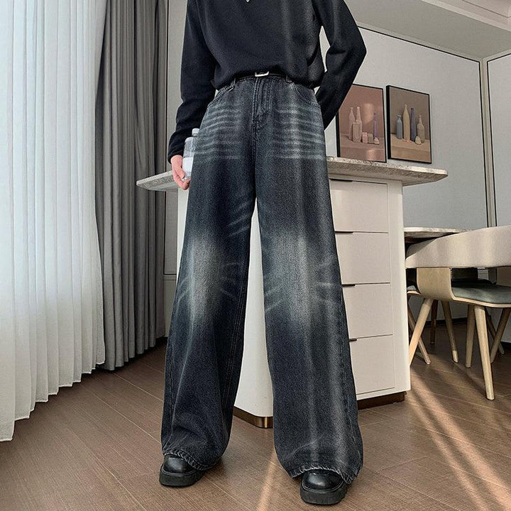Flared Wide-Leg Straight-Leg Jeans