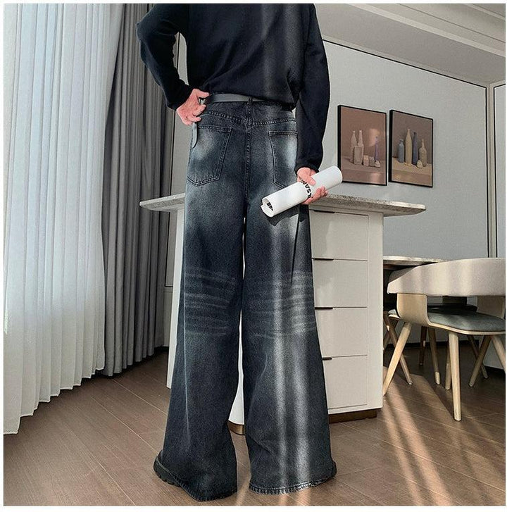 Flared Wide-Leg Straight-Leg Jeans