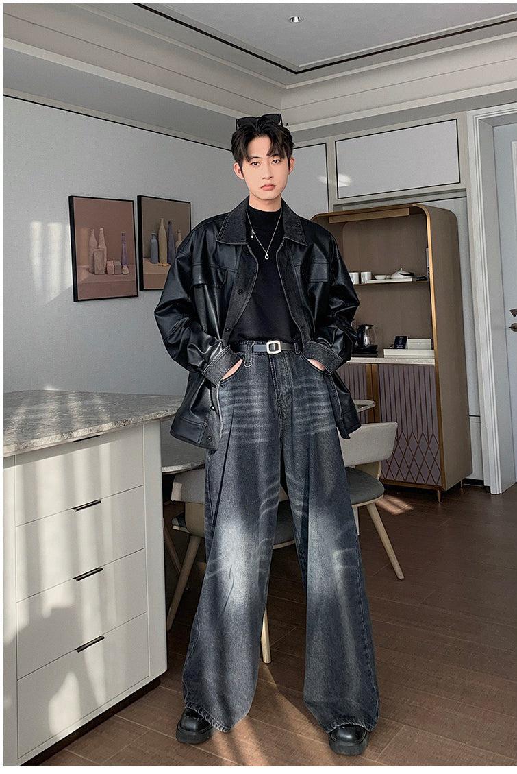 Flared Wide-Leg Straight-Leg Jeans