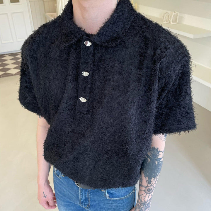 Fringed Furry Polo T-Shirt