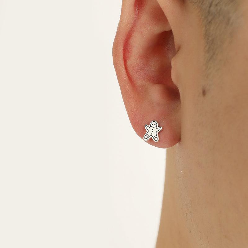 Gingerbread Man Stud Earrings