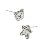 Gingerbread Man Stud Earrings