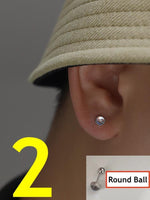 Glass Beads Stud Earrings