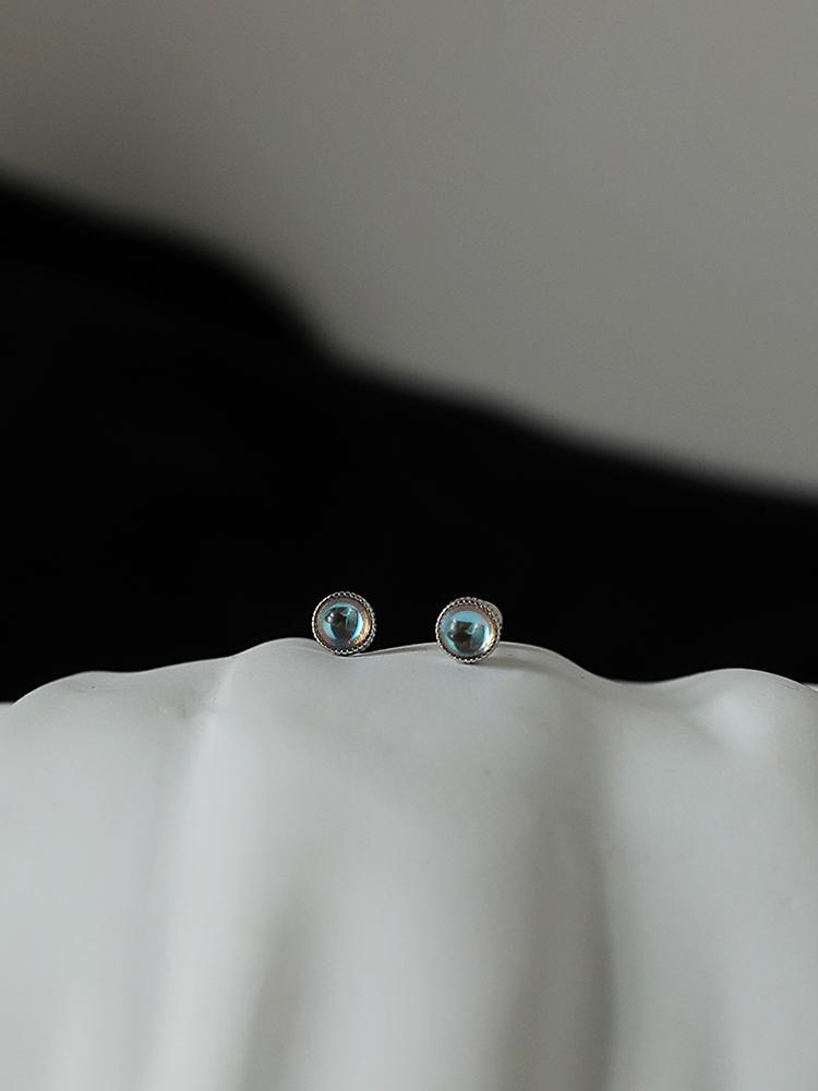 Glass Beads Stud Earrings