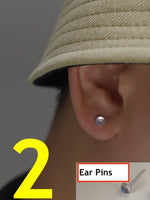 Glass Beads Stud Earrings