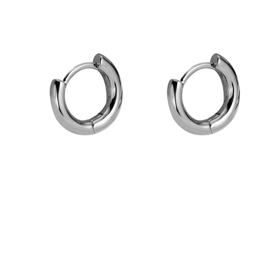 Glossy Hoop Earrings