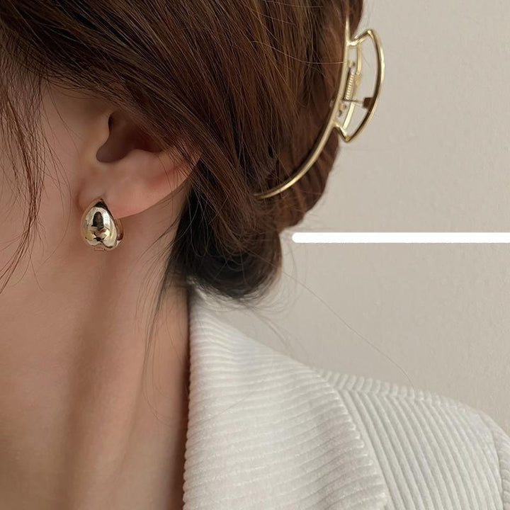 Gold Circle Earrings