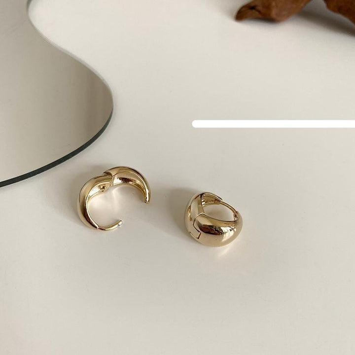 Gold Circle Earrings