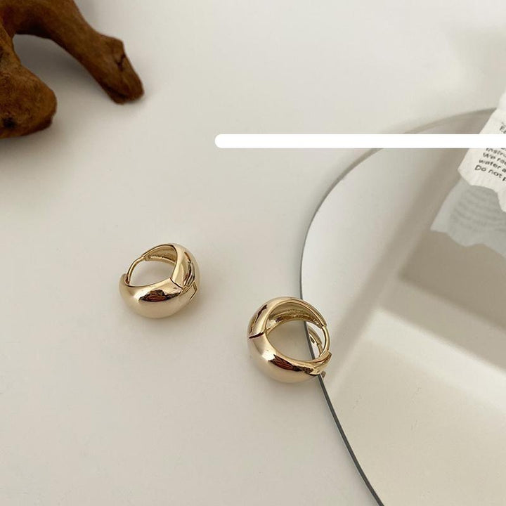 Gold Circle Earrings