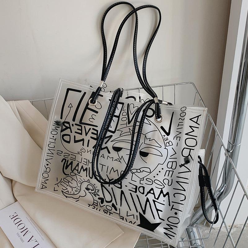 Graffiti Pvc Tote Bag