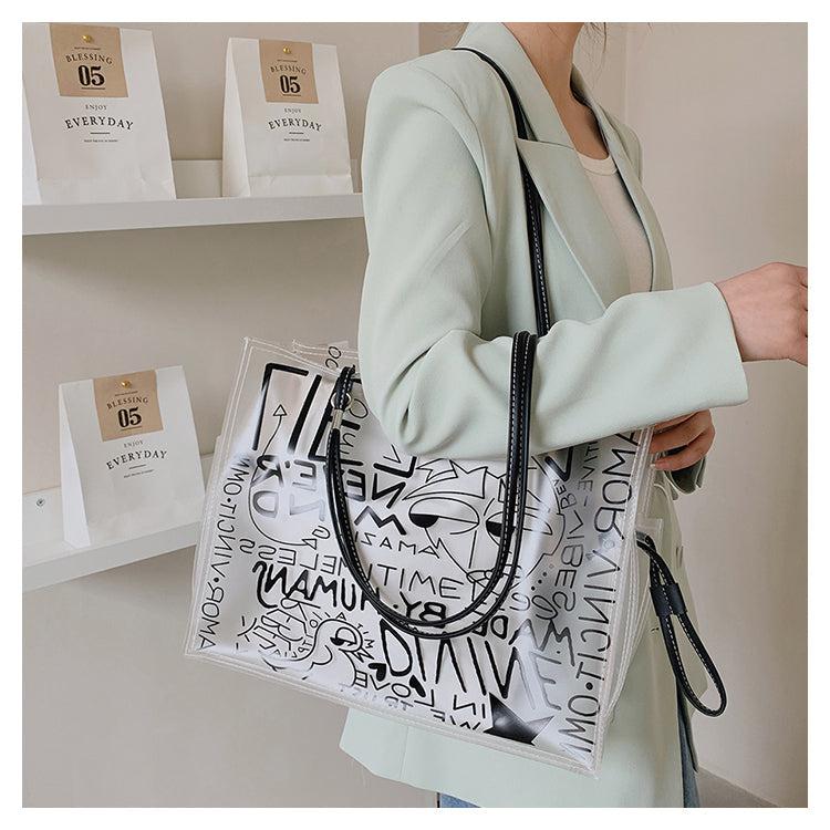 Graffiti Pvc Tote Bag