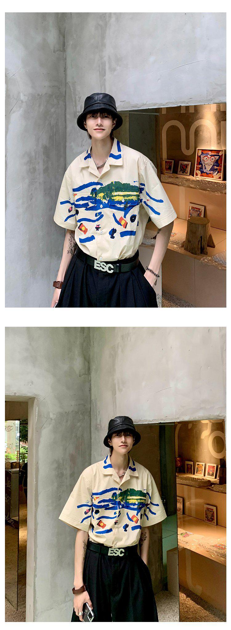 Graffiti Short-Sleeved Shirt