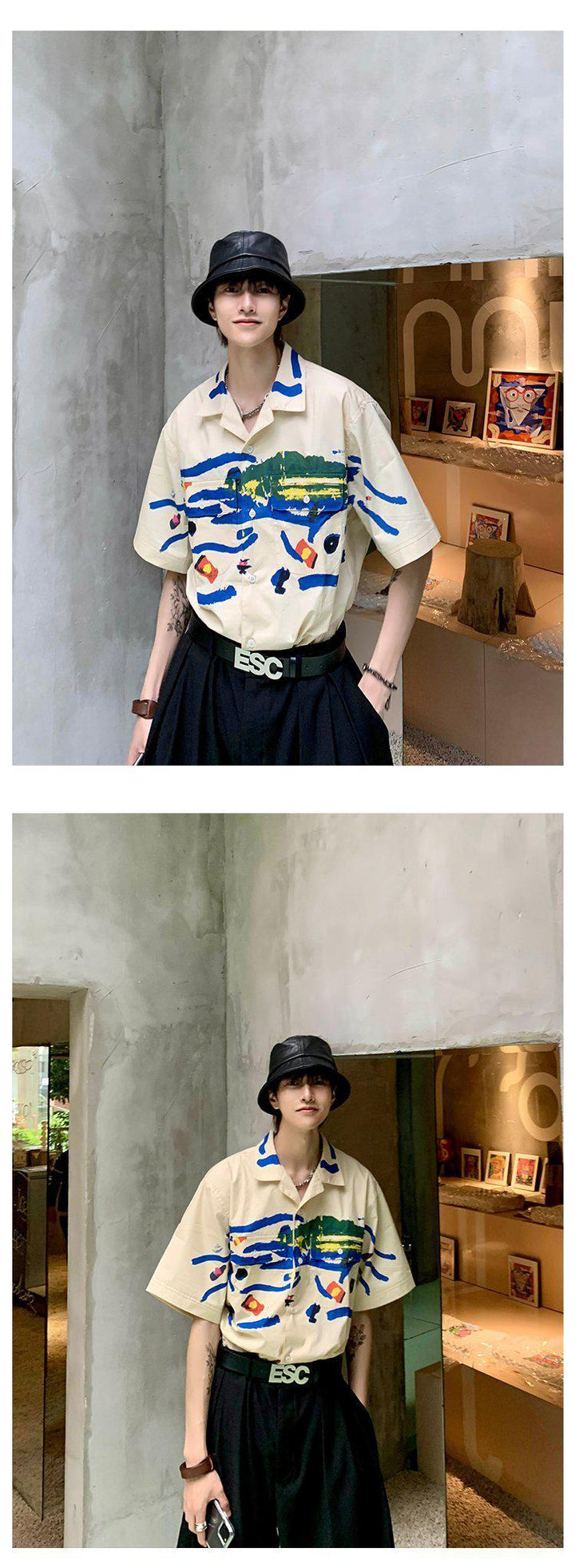 Graffiti Short-Sleeved Shirt