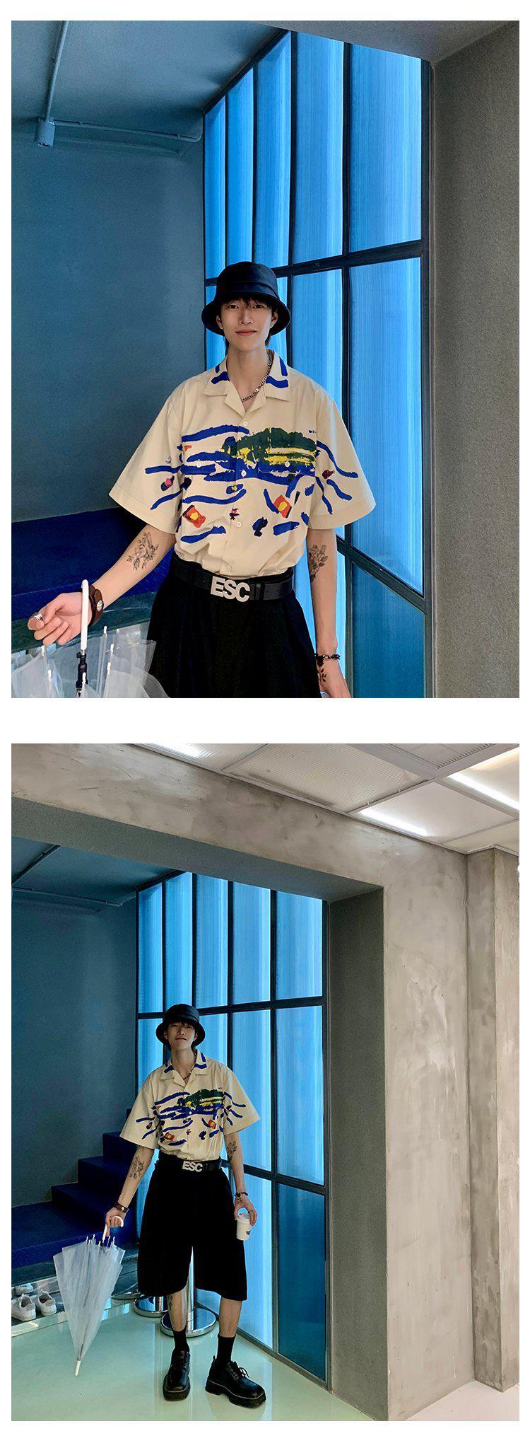 Graffiti Short-Sleeved Shirt