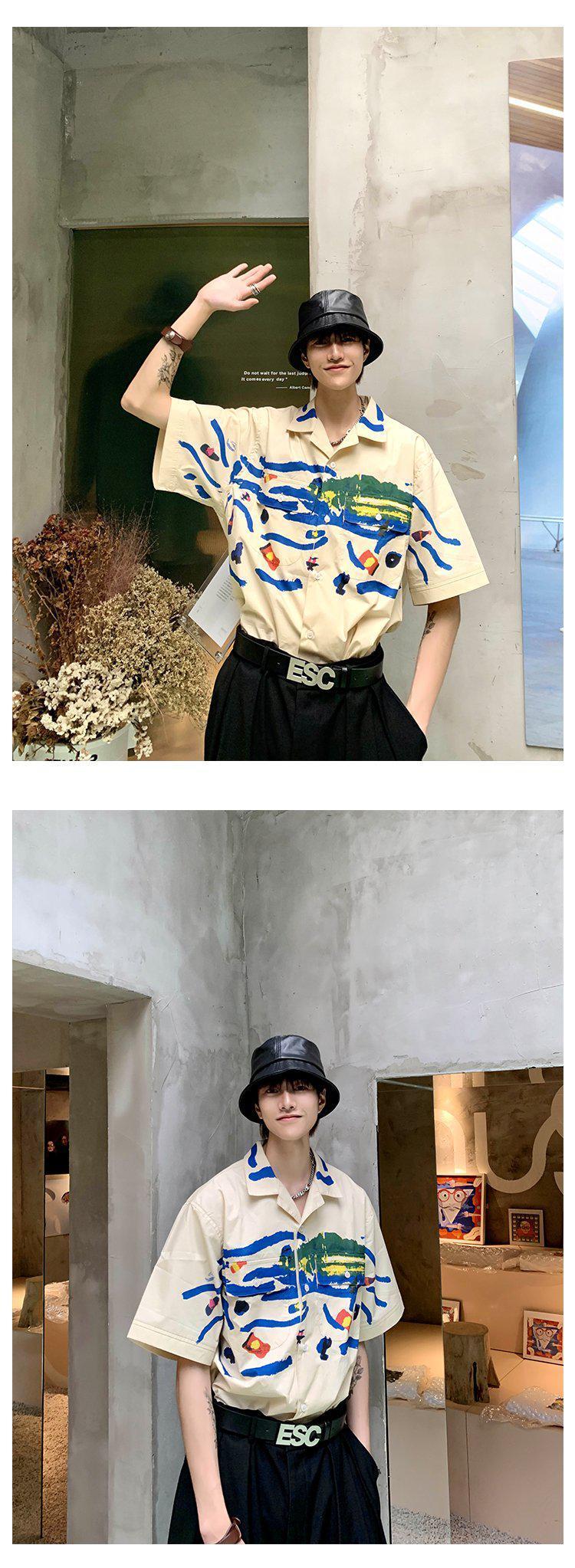 Graffiti Short-Sleeved Shirt