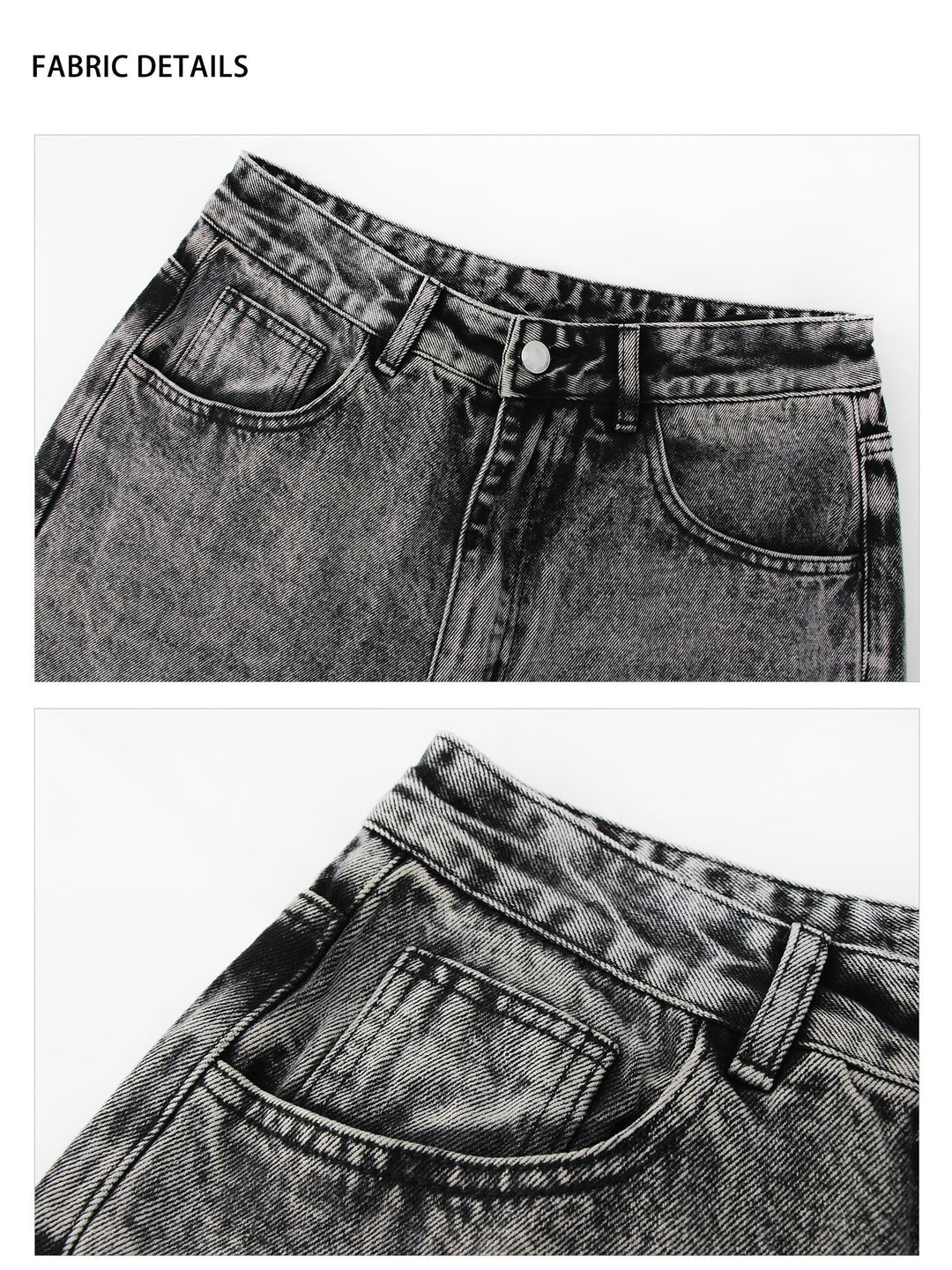 Gray Straight Leg Jeans