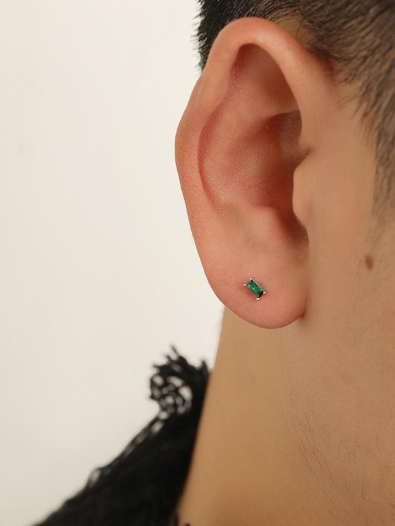 Green Zircon Stud Earrings
