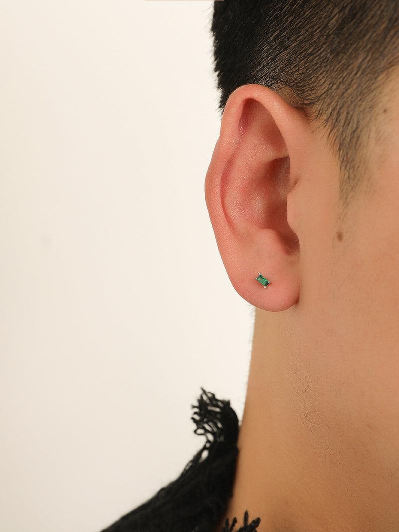 Green Zircon Stud Earrings