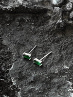 Green Zircon Stud Earrings