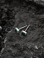 Green Zircon Stud Earrings