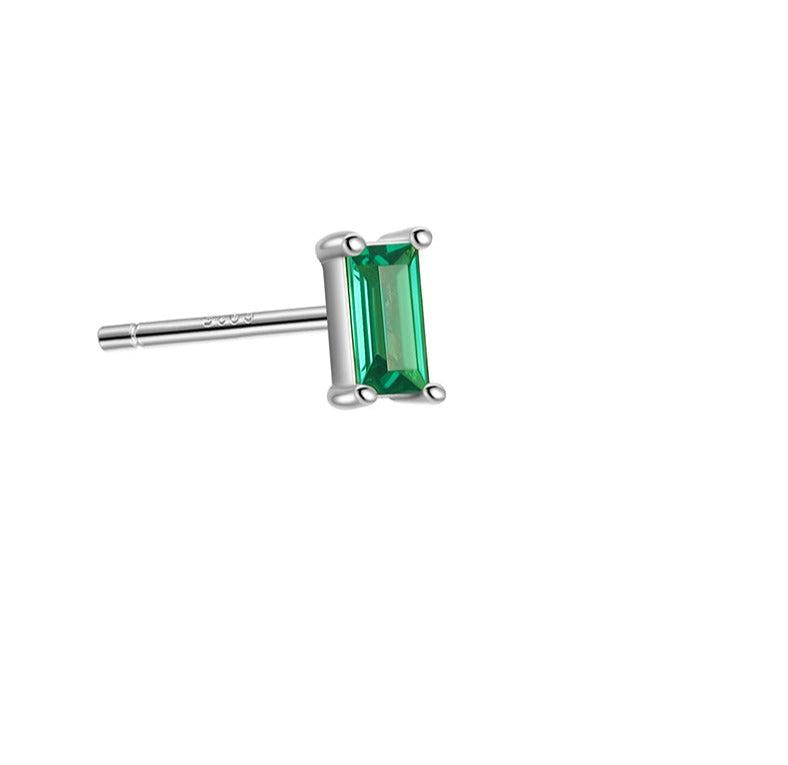 Green Zircon Stud Earrings