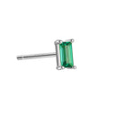 Green Zircon Stud Earrings