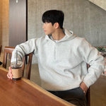 Half Zip Hooded Sweater