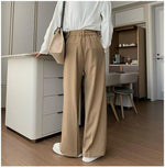 High-waisted Loose-fitting Suit Pants