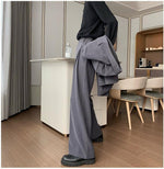 High-waisted Loose-fitting Suit Pants
