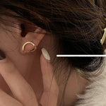 Hollow Oval Earrings