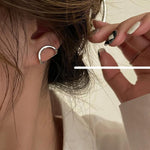 Hollow Oval Earrings