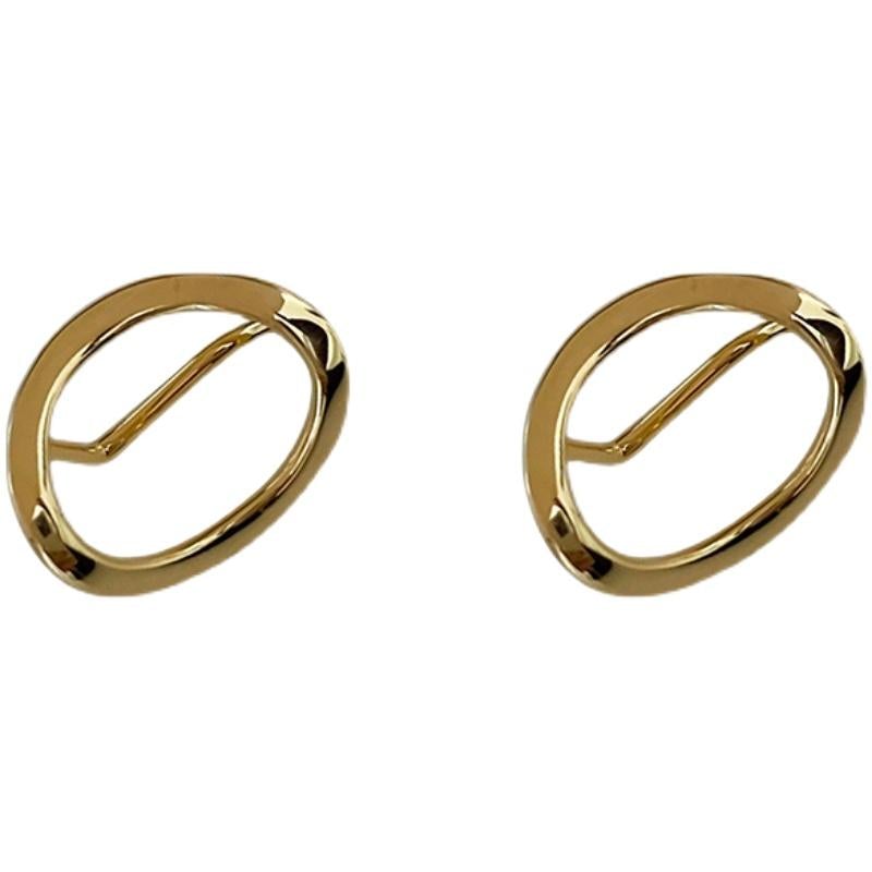 Hollow Oval Earrings