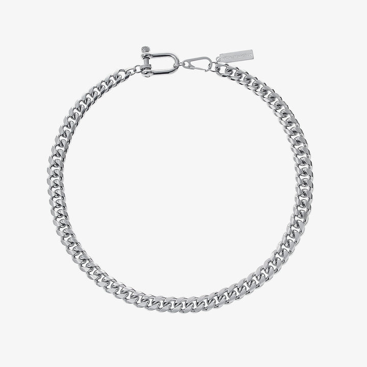 Horseshoe Clasp Cuban Chain Link Necklace