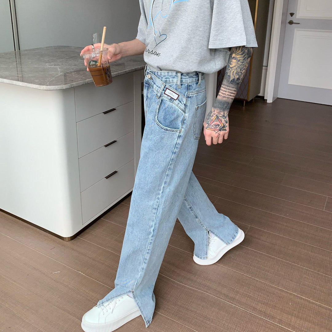 Irregular Design Jeans