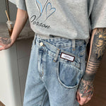 Irregular Design Jeans