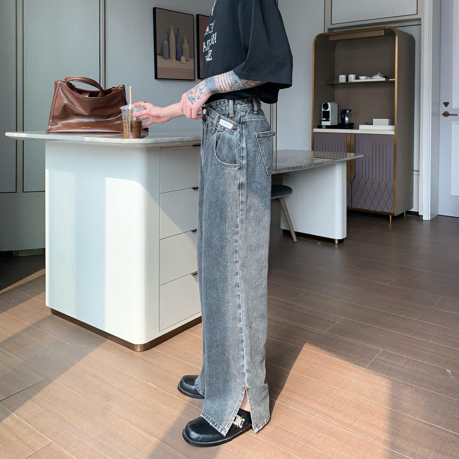 Irregular Design Jeans