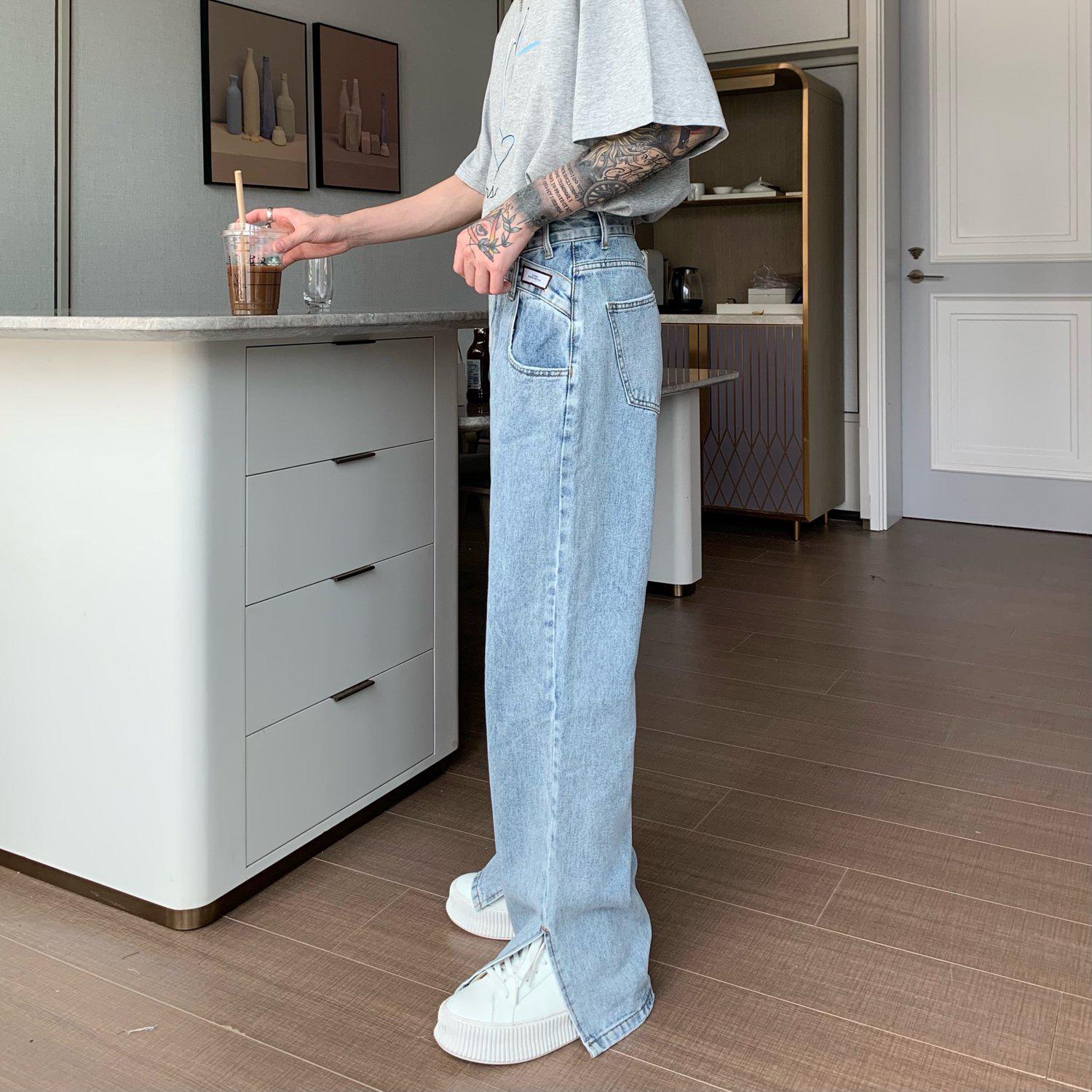 Irregular Design Jeans