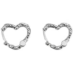 Irregular Metal Heart Earrings