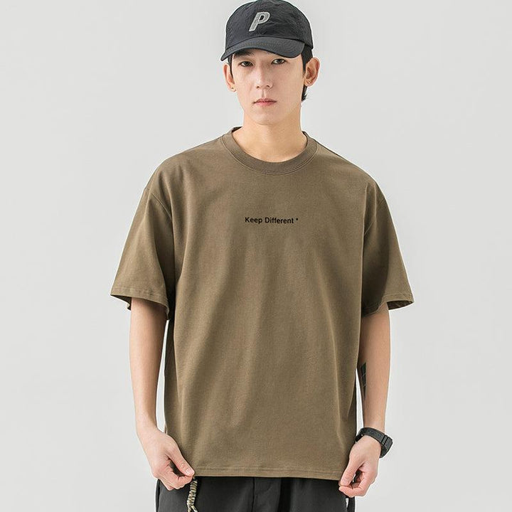 "Keep Different" Printed Cotton T-Shirt