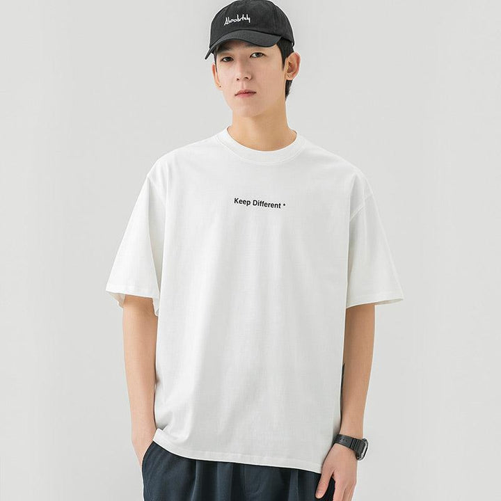 "Keep Different" Printed Cotton T-Shirt
